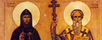 "Świętym Cyrylowi i Metodemu słowiańska część Europy zawdzięcza przyjęcie chrześcijańskiej wiary...